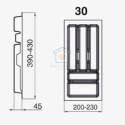 Wkład na sztućce do szuflady 30 cm