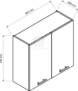 Szafka kuchenna wisząca z ociekaczem 80 cm SONJA