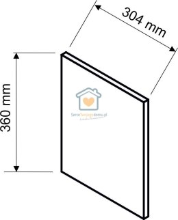 Panel boczny bok ozdobny do nadstawki gł. 30 cm KATE