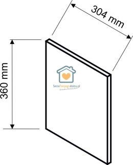 Panel boczny bok ozdobny do nadstawki gł. 30 cm LIVIA