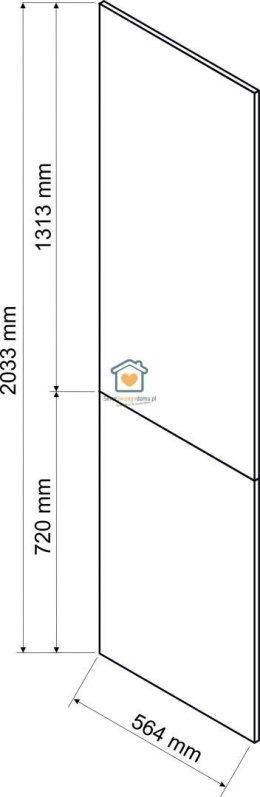 Panel boczny bok ozdoby do słupka 213,3cm IRMA