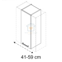Szafka kuchenna na wymiar jednodrzwiowa wisząca KAMMONO P2